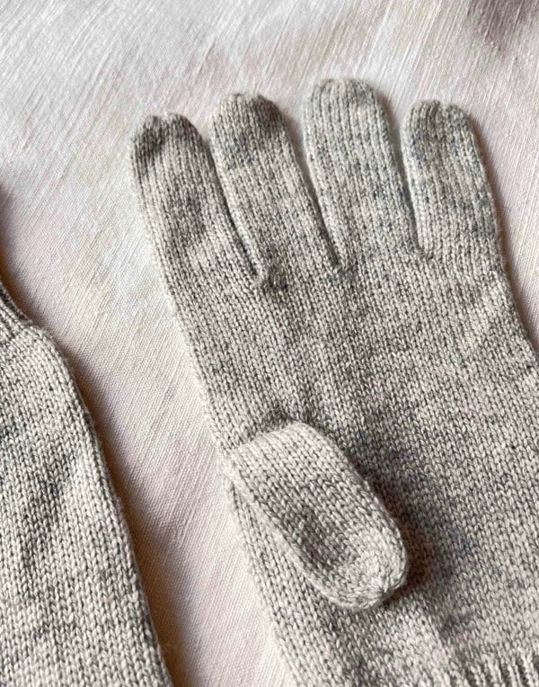 Women's Luxury Merino Wool Gloves – Light Grey - British Boxers