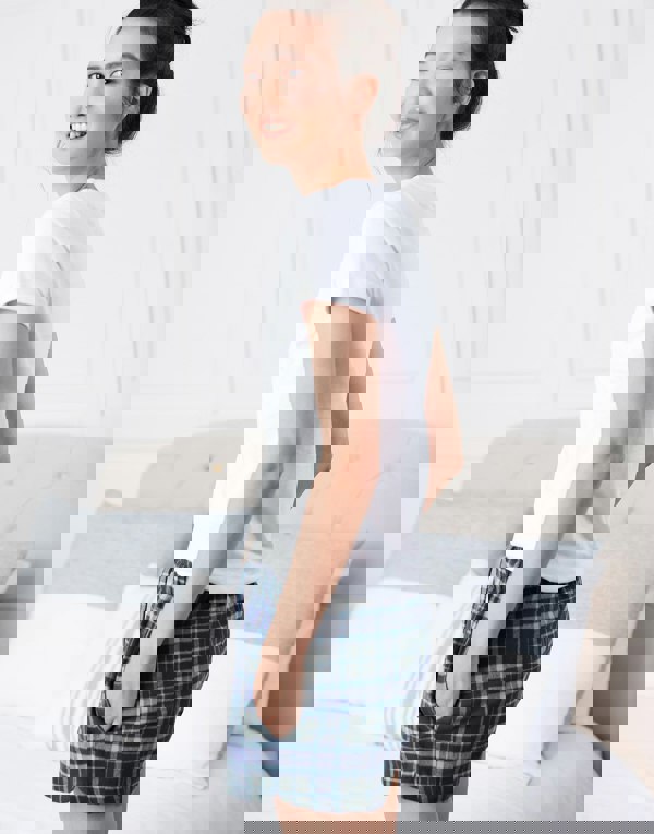 Women's Brushed Cotton Sleep Shorts – Jura Tartan - British Boxers