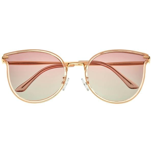 Bertha Moon Polarized Sunglasses - Gold/Pink - BRSBR056C4
