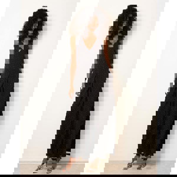 Blue Vanilla Pleat Front Diamante Jumpsuit