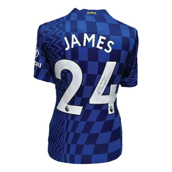 Unbranded Reece James signed Chelsea 2021/22 shirt — Framed