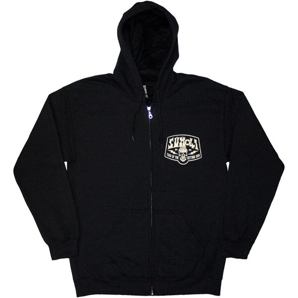Sum 41 Tour 24 Pocket Logo And Skull Zipped Hoodie