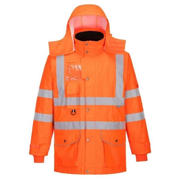 Hi-Vis Breathable 7-in-1 Traffic Jacket Portwest