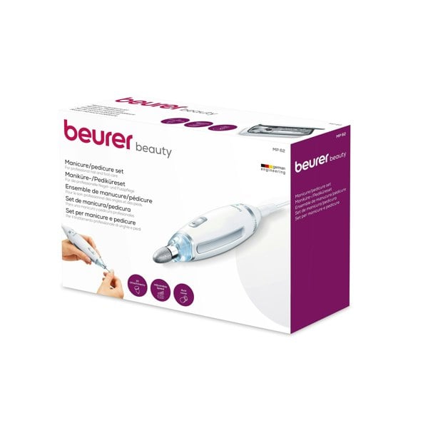 Beurer MP62 Electric Nail File Home Manicure and Pedicure Set