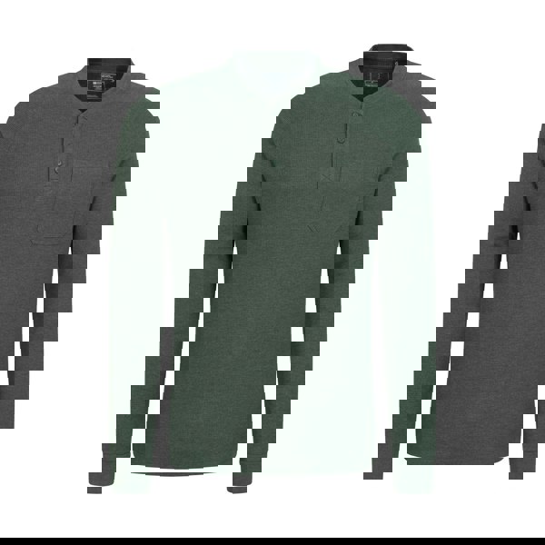 Mountain Warehouse Mens Selby Waffle Henley T-Shirt - Khaki Green