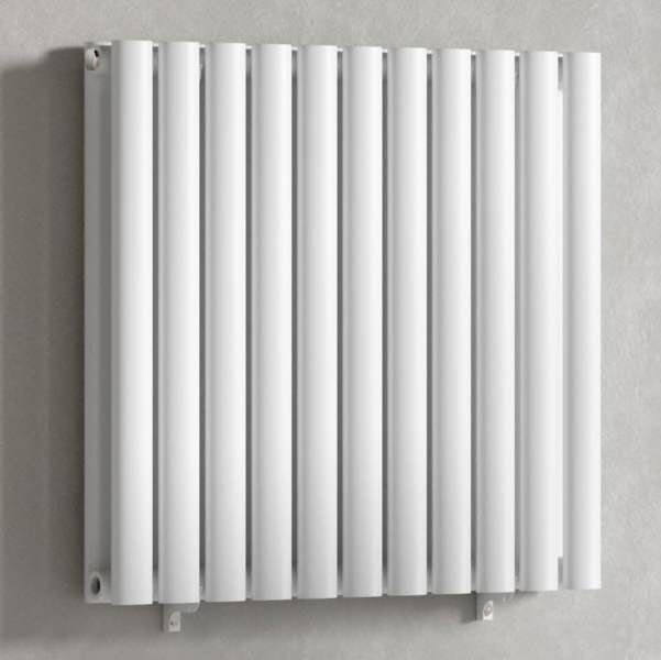 White-660-x-600-mm-Modern-Horizontal-Column-Designer-Radiator-Oval-Double-Panel-Radiator-Heater