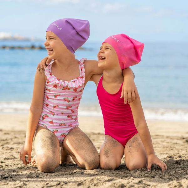 Limmys Premium Kids Long Hair Swim Caps