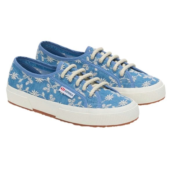Superga Womens 2750 Sangallo Trainers - Blue Indigo/Avorio