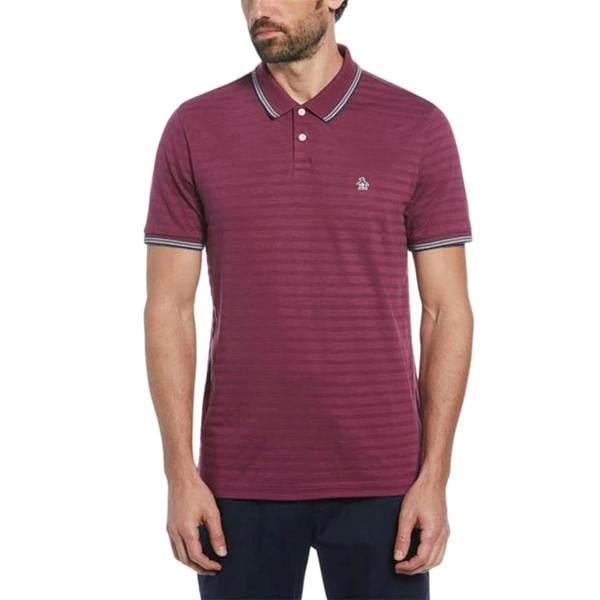 Original Penguin Mens Tipped Regular Polo Shirt - Amaranth - 