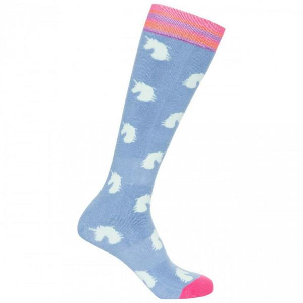 Trespass Kids/Childrens Replicate Ski Tube Sock (Pack Of 2) - Bluebell/Aqua - 