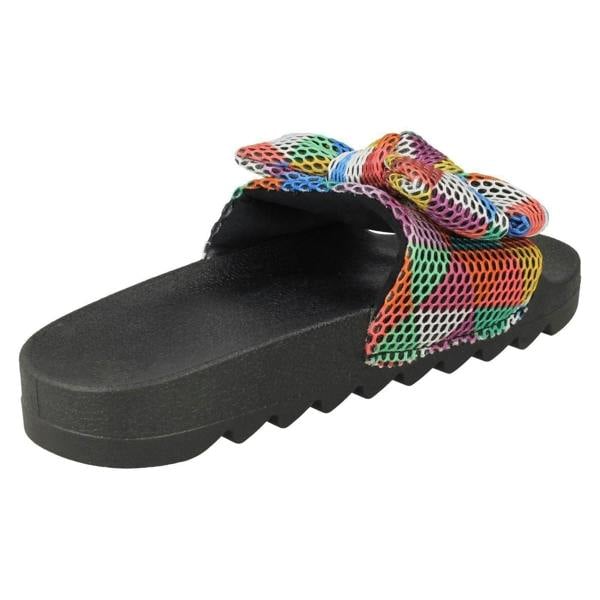 Spot On Ladies Spot On Multi Twist Bow Sliders