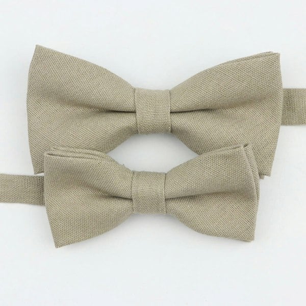 Mr Townsend Suits Mr and Master Linen Bow Tie Sets
