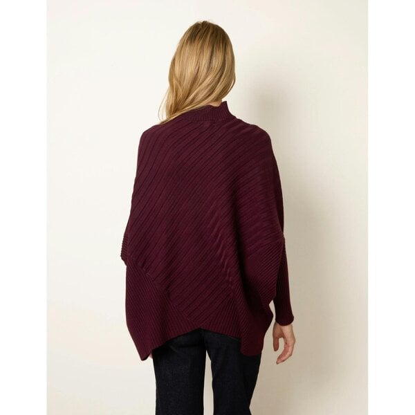 Blue Vanilla Poncho-Style Jumper