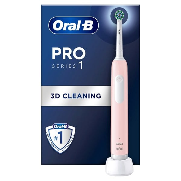 Oral-B Pro Series 1 Electric Toothbrush, Designed By Braun - Pink 