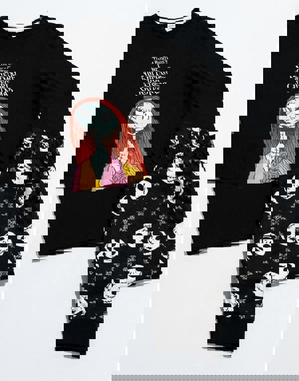 Disney The Nightmare Before Christmas WomensMulticoloured Long Sleeve Long Leg Pyjama Set