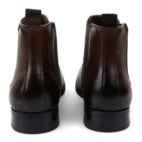 Dolcetto Men's Chelsea Slip-On Office Ankle Boots