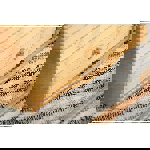 MANTRARAJ Bamboo Bread Bin Storage Counter Top Roll Top Bread Box Space Saving Roll-Top Breadbin for Countertop Store