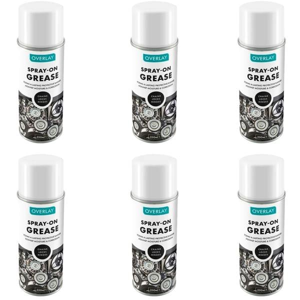Overlay 6X Overlay Clear Grease Professional Spray Lubricant 200ml