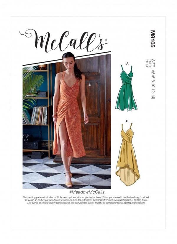 McCalls 8105 Paper Sewing Pattern – Women's Dress, Easy