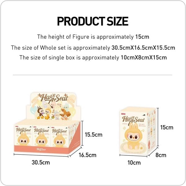 Pop Mart THE MONSTERS - Have a Seat Series Single Blind Box Labubu Designer Vinyl Face Blind Box Collectible Toys - 100% genuine Money Back Guarantee