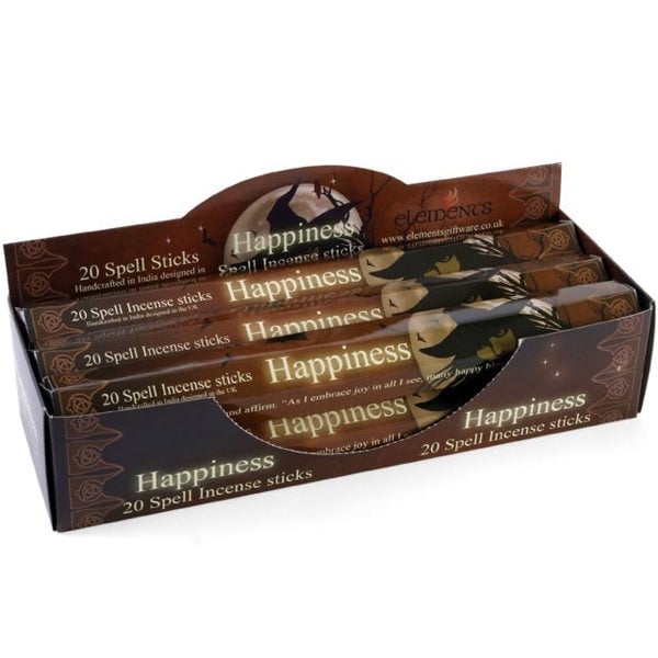 Serano Set of 6 Packets of Happiness Spell Incense Sticks by Lisa Parker