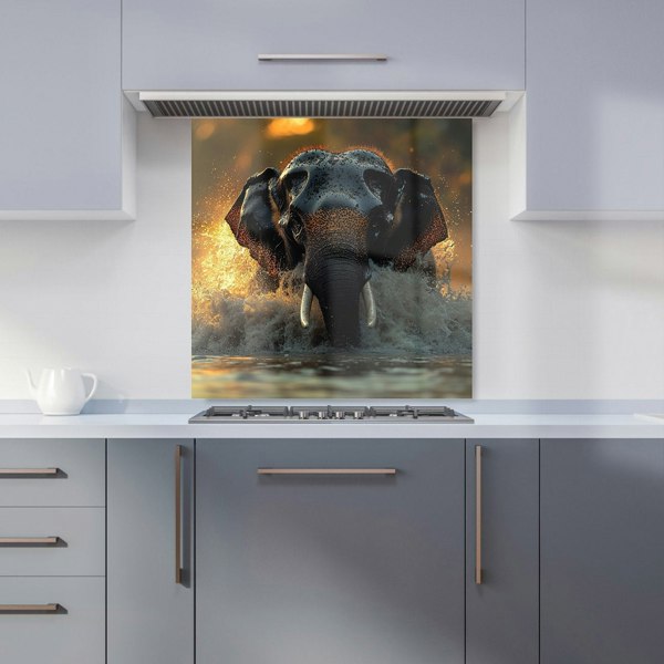 Warren Reed Elephant Kitchen Splashback - 00016