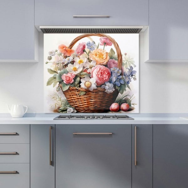 Warren Reed - Designer Victorian Easter Basket Watercolour Kitchen Splashback