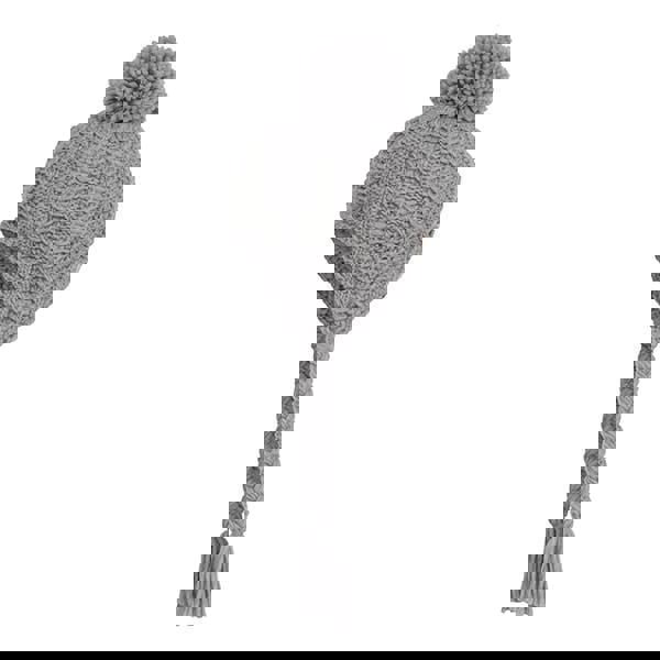 Honeycomb Knit Pom Pom Trapper Hat Stay Cozy & Chic with Honeycomb Knit Pom Pom Trapper Hat