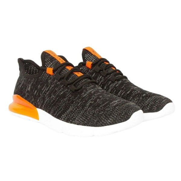 Crosshatch Mens Smitlay MVE Trainers - Black/Orange