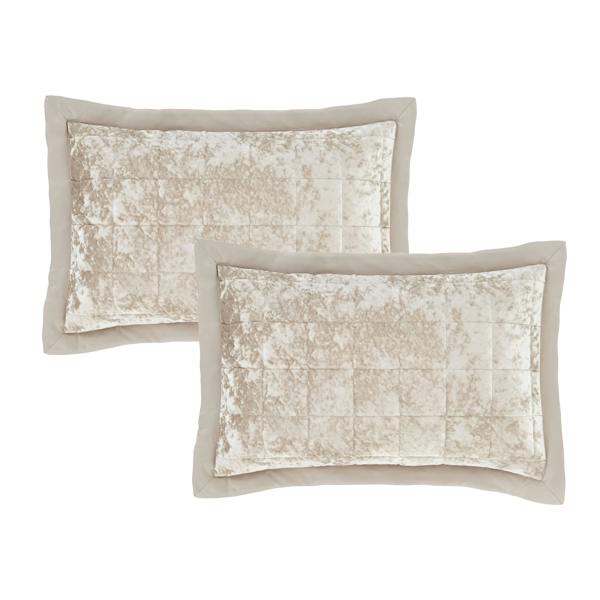 Catherine Lansfield Crushed Velvet Pillowsham Pair
