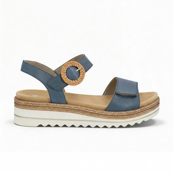 Remonte D0Q52 Cross Strap Sandals in Blue
