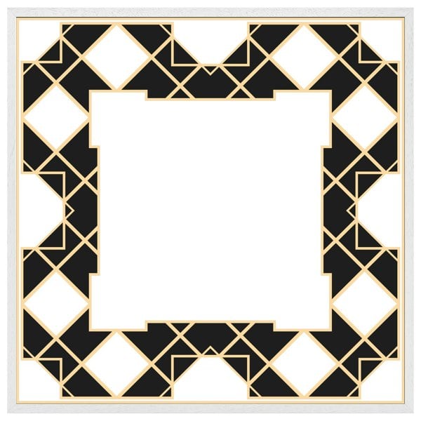 Benjamin Tate Design Art dco diamond border (picture Frame)