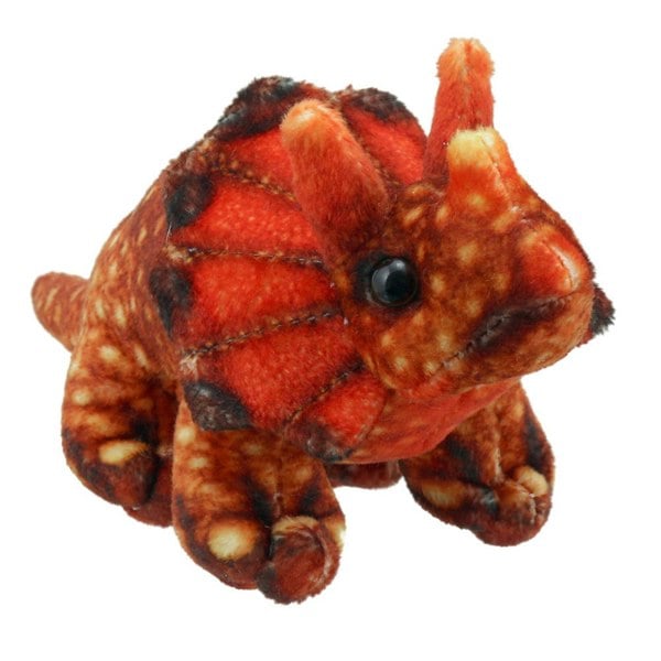 The Puppet Company Triceratops (Orange) - Finger Puppets