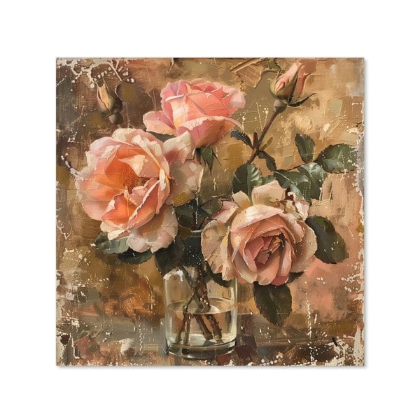 Warren Reed - Designer Vintage Roses Kitchen Splashback