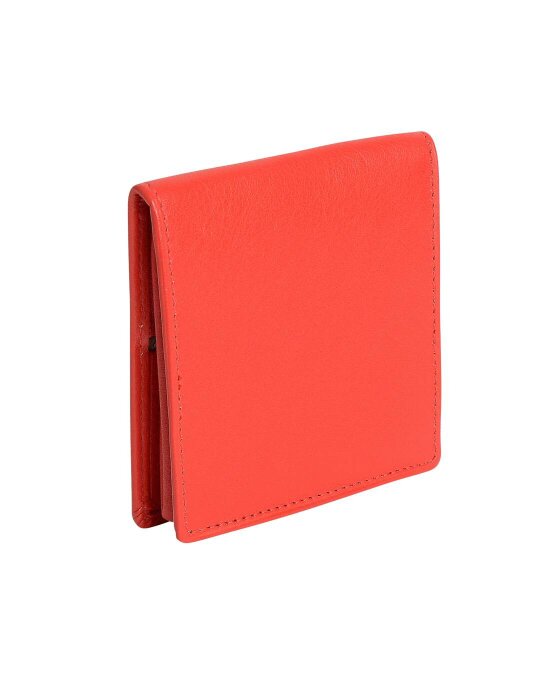 SADDLER POPPY Leather Square Mini Tray Purse - Red