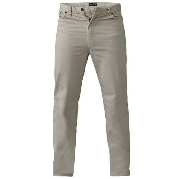 Duke Mens D555 Rockford Denim Comfort Jeans - Stone
