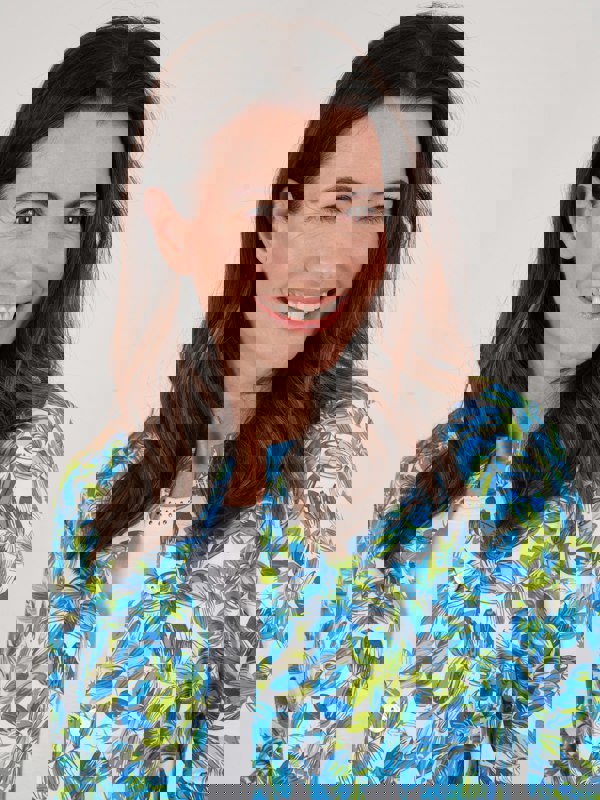 TIGI-Wear Floral All-over Print Cardigan