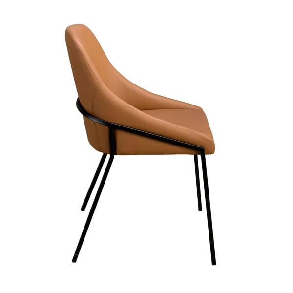 Angel Cerdá Orange Leatherette Chair 4161