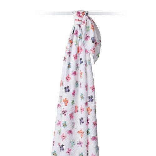 Lulujo - Large Muslin Swaddle - Butterfly