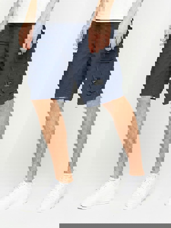 Crosshatch Kyron Cargo Shorts Navy