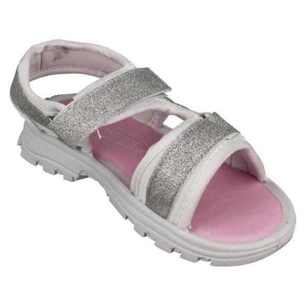 Spot On Girls Spot On Hook & Loop Strap Glitter Sandals H0366