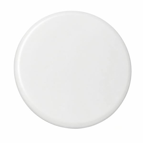 Round smart LED panel ceiling light front view in white with WiFi app control and dimmable lighting