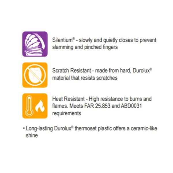 Bemis D370 Top Fix Slow Close D Shape Toilet Seat