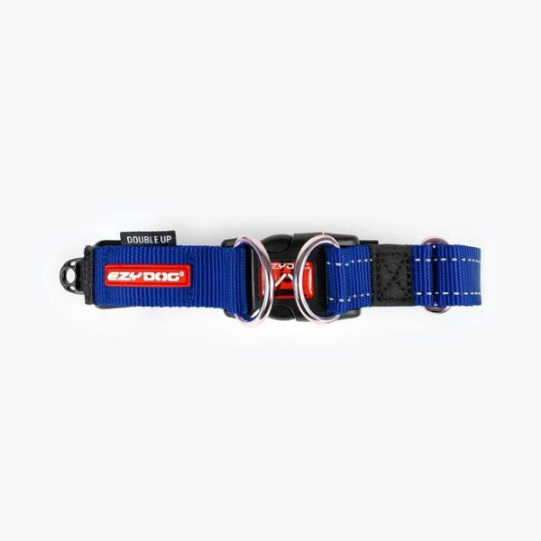 EzyDog Double Up Dog Collar in Blue