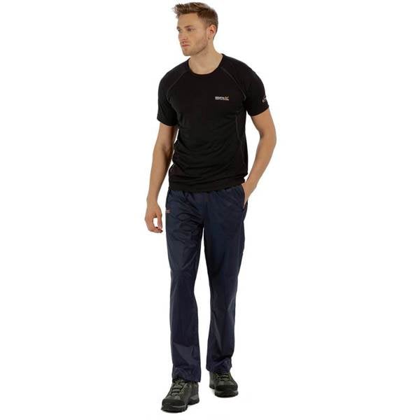 Regatta Great Outdoors Mens Classic Pack It Waterproof Overtrousers - Navy