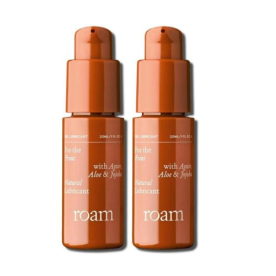 Roam Front Lube for Intimate Comfort - Natural & Vegan Water Based - 2 x 20ml