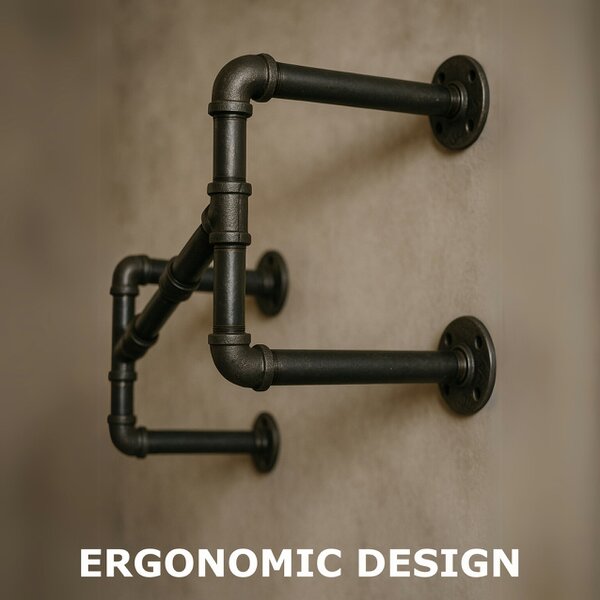 BMBO Industrial Heavy Duty Pipe Wall-Mounted Floating Hanging Rail