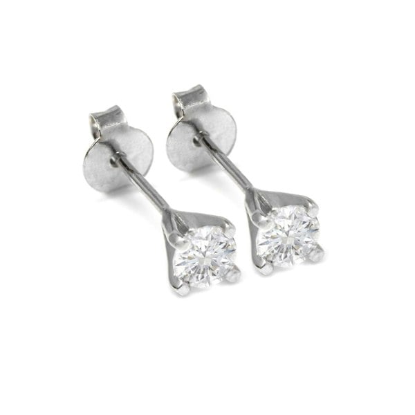 Say It With Mini Classic Claw Set Earrings - Sterling Silver