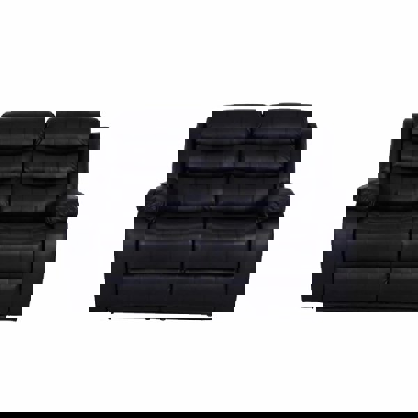 ROMA LEATHER BLACK 2 SEATER