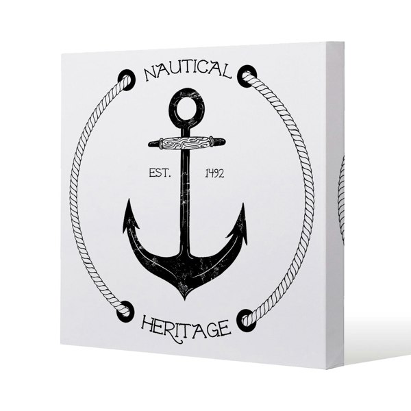 Benjamin Tate Design Nautical Anchor (Canvas Print)